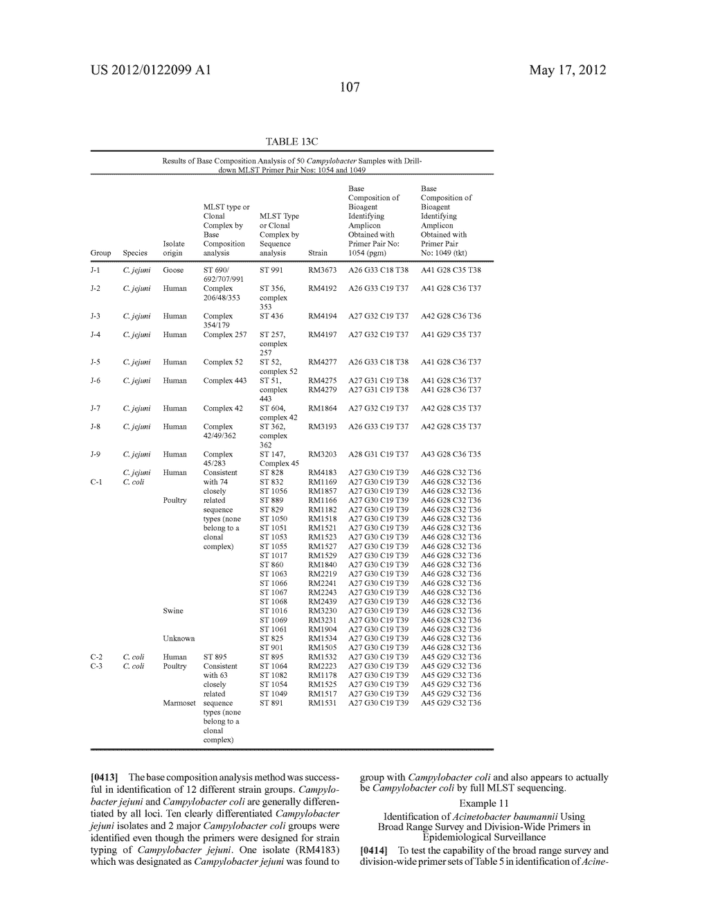 COMPOSITIONS FOR USE IN IDENTIFICATION OF BACTERIA - diagram, schematic, and image 115