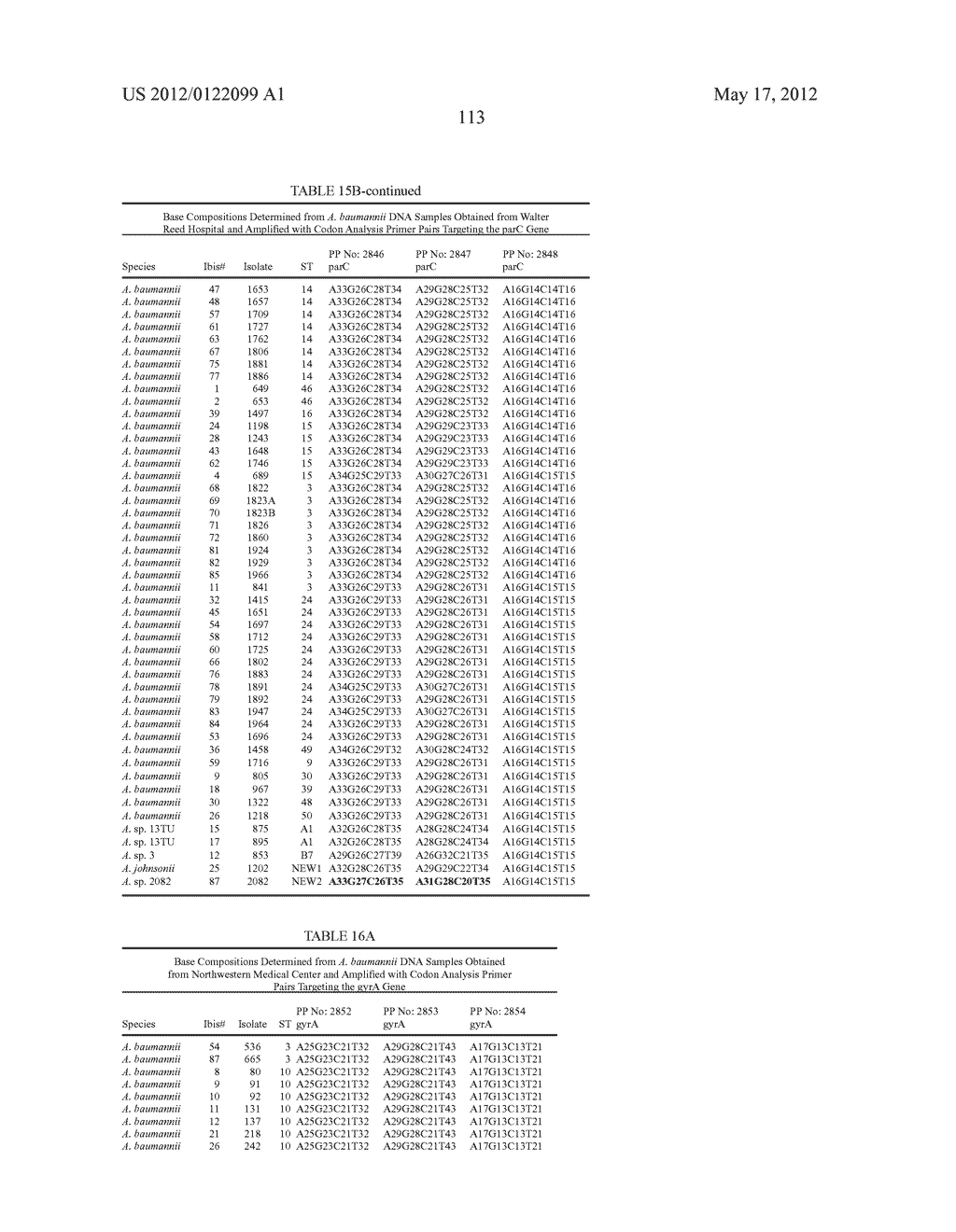 COMPOSITIONS FOR USE IN IDENTIFICATION OF BACTERIA - diagram, schematic, and image 121