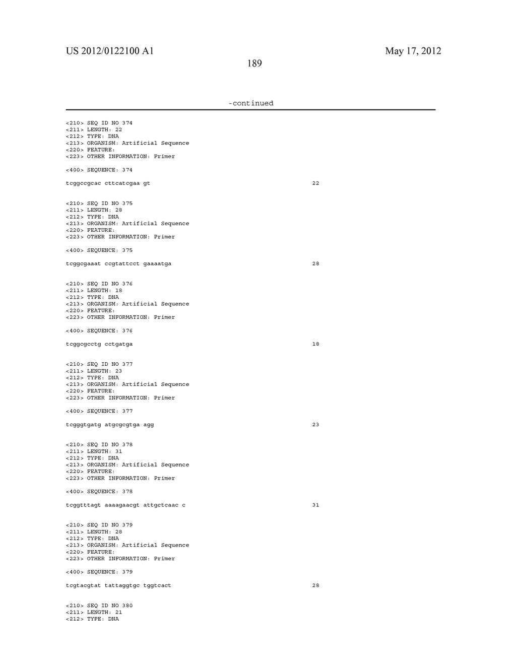 COMPOSITIONS FOR USE IN IDENTIFICATION OF BACTERIA - diagram, schematic, and image 197