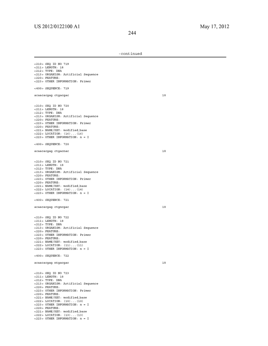 COMPOSITIONS FOR USE IN IDENTIFICATION OF BACTERIA - diagram, schematic, and image 252