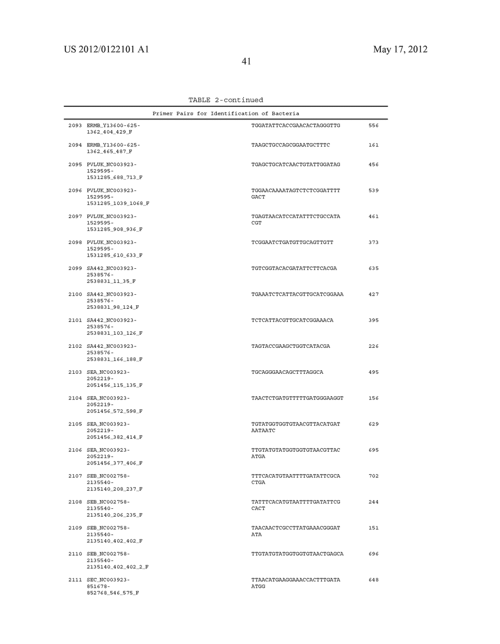 COMPOSITIONS FOR USE IN IDENTIFICATION OF BACTERIA - diagram, schematic, and image 49