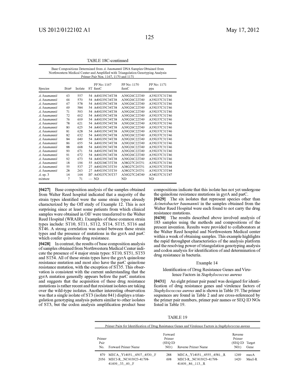 COMPOSITIONS FOR USE IN IDENTIFICATION OF BACTERIA - diagram, schematic, and image 133