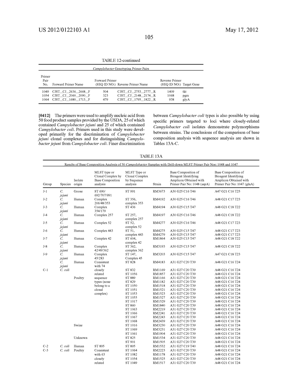 COMPOSITIONS FOR USE IN IDENTIFICATION OF BACTERIA - diagram, schematic, and image 113