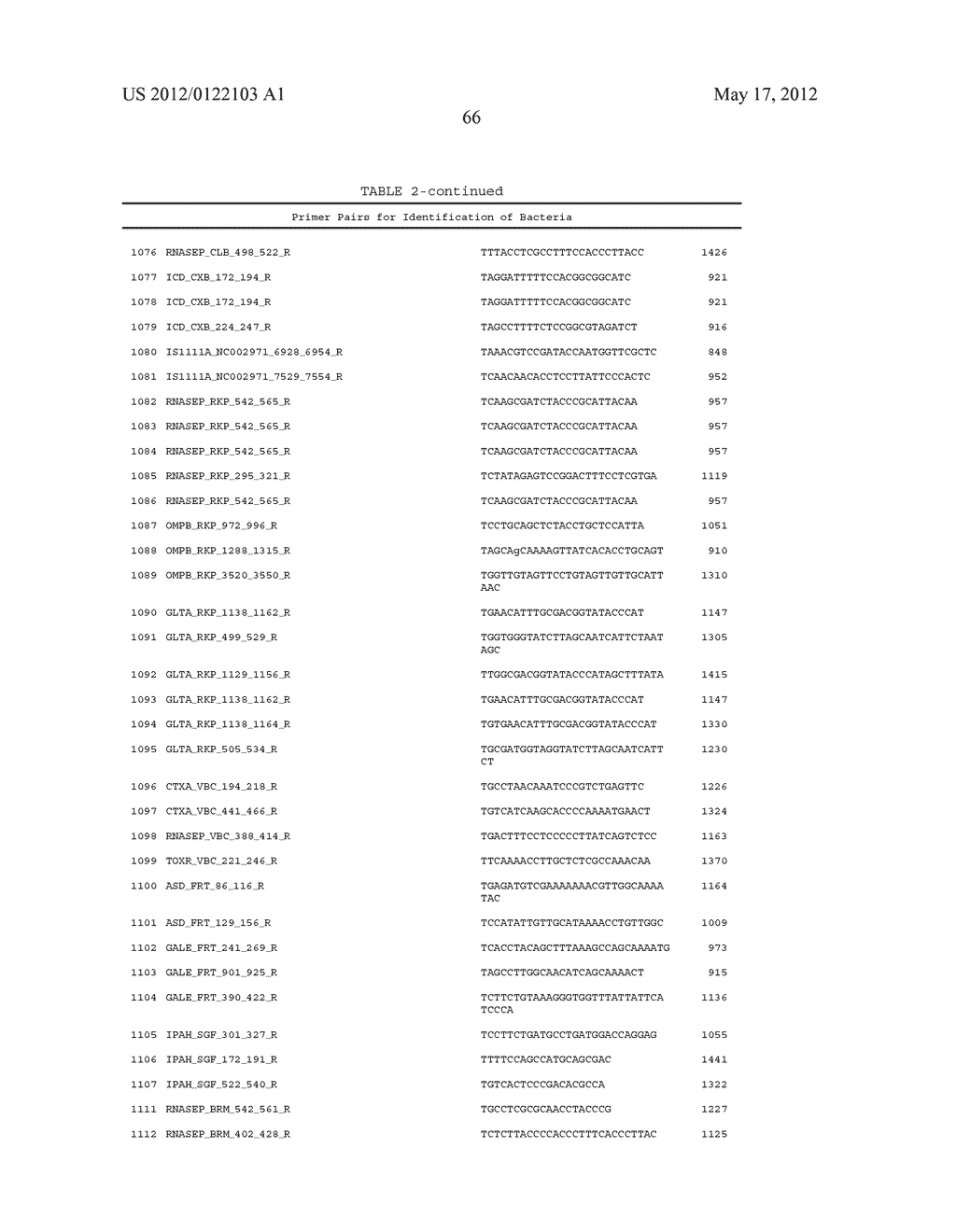 COMPOSITIONS FOR USE IN IDENTIFICATION OF BACTERIA - diagram, schematic, and image 74