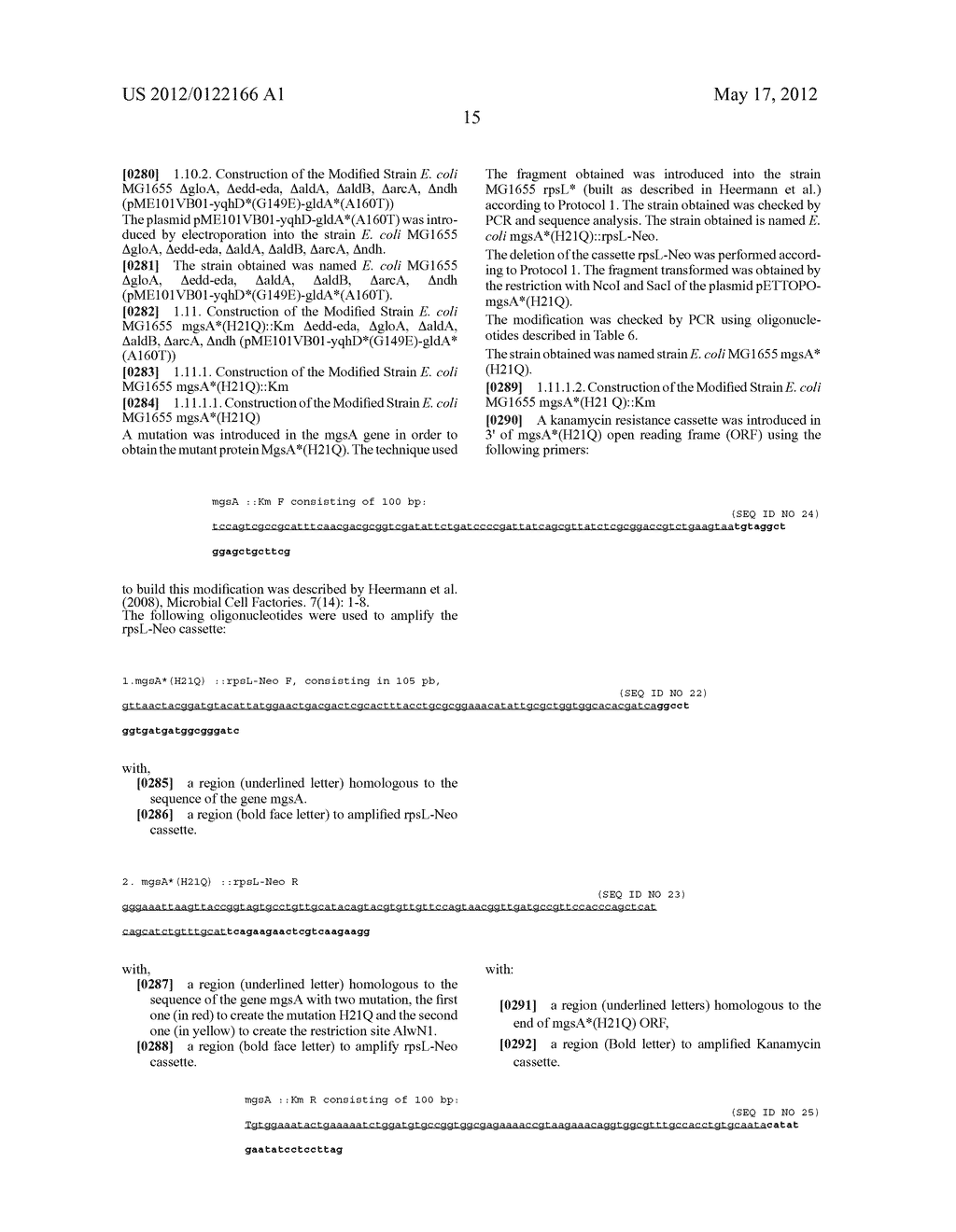 MUTANT METHYLGLYOXAL SYNTHASE (MGS) FOR THE PRODUCTION OF A BIOCHEMICAL BY     FERMENTATION - diagram, schematic, and image 20