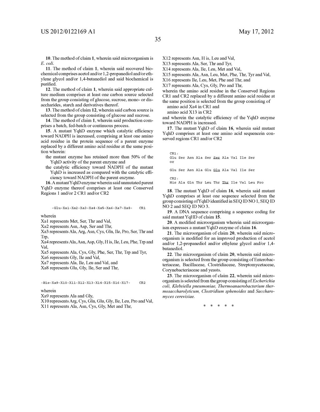 MUTANT YQHD ENZYME FOR THE PRODUCTION OF A BIOCHEMICAL BY FERMENTATION - diagram, schematic, and image 41