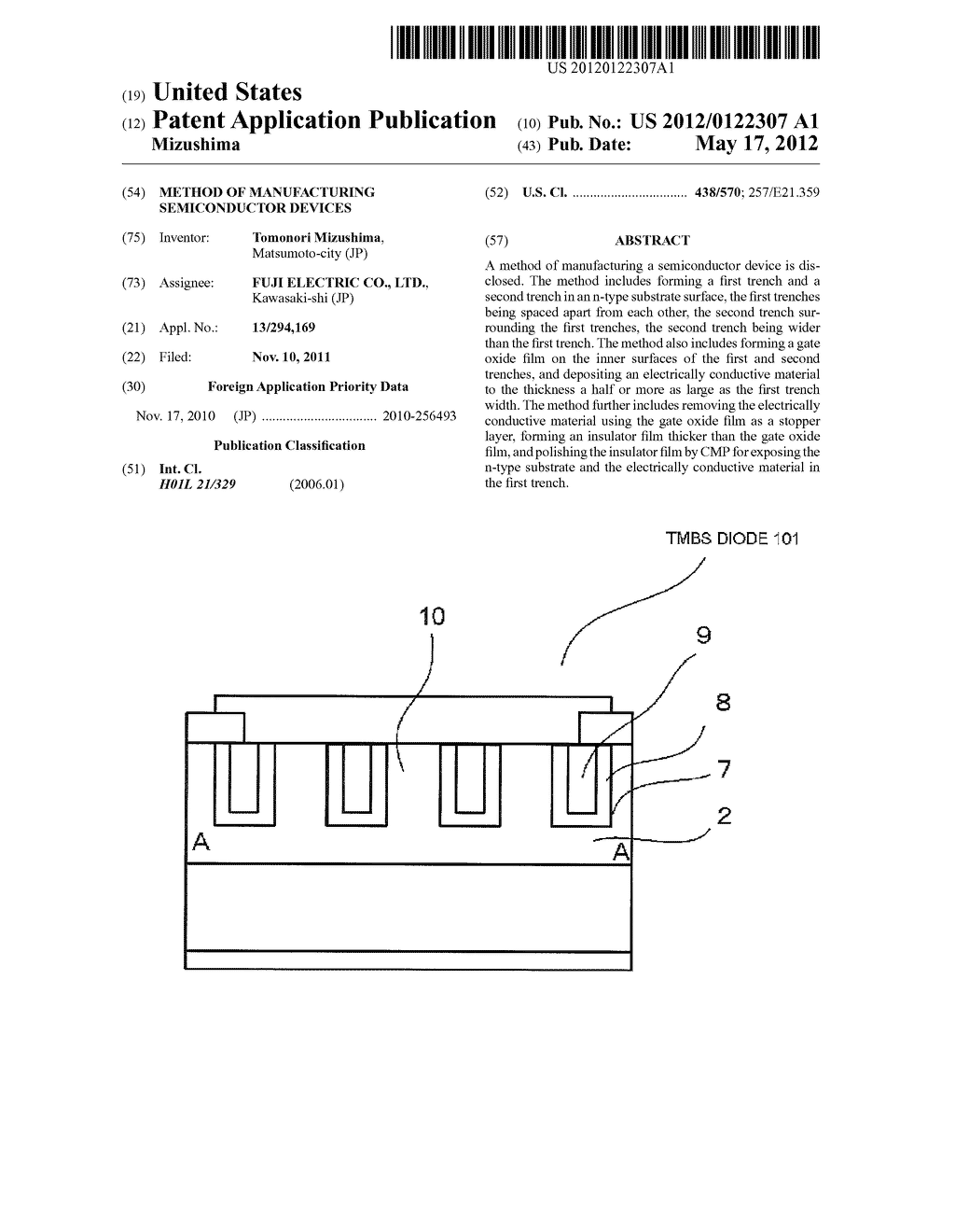 METHOD OF MANUFACTURING SEMICONDUCTOR DEVICES - diagram, schematic, and image 01