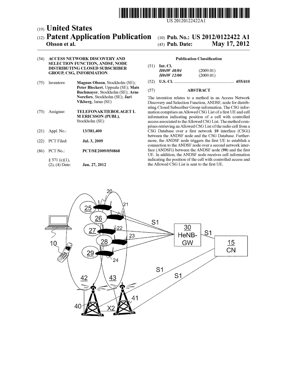 Access Network Discovery and Selection Function, ANDSF, Node Distributing     Closed Subscriber Group, CSG, Information - diagram, schematic, and image 01