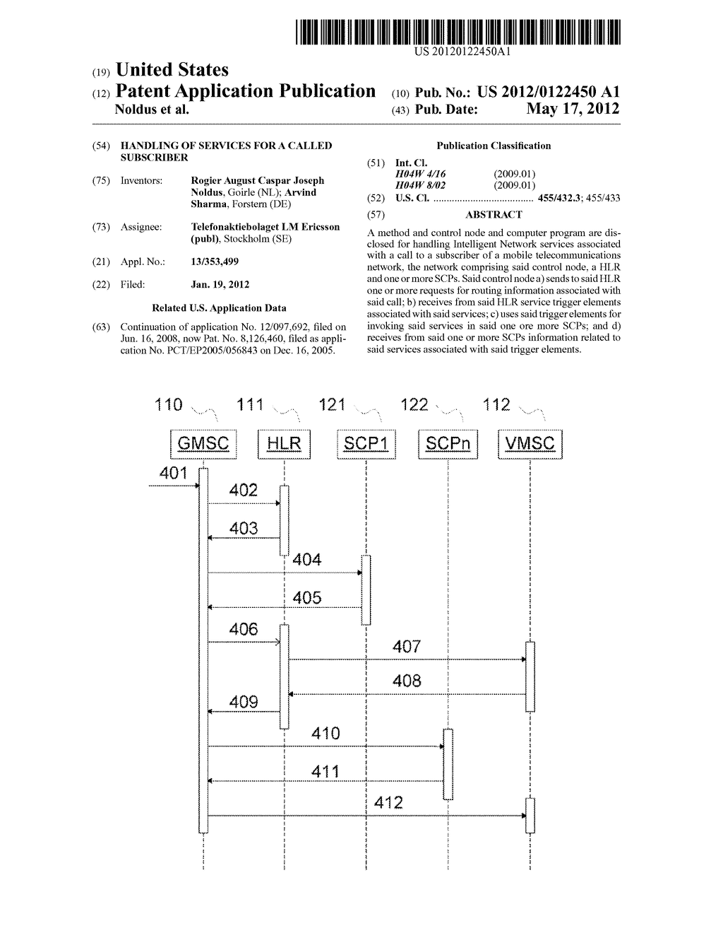 Handling of services for a called subscriber - diagram, schematic, and image 01