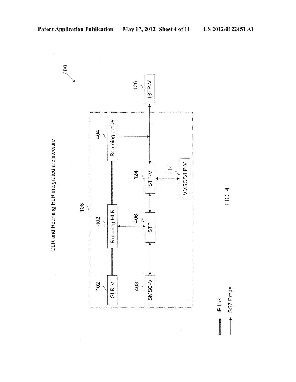 METHOD AND SYSTEM FOR PROVIDING ROAMING SERVICES TO INBOUND ROAMERS USING     VISITED NETWORK GATEWAY LOCATION REGISTER - diagram, schematic, and image 05