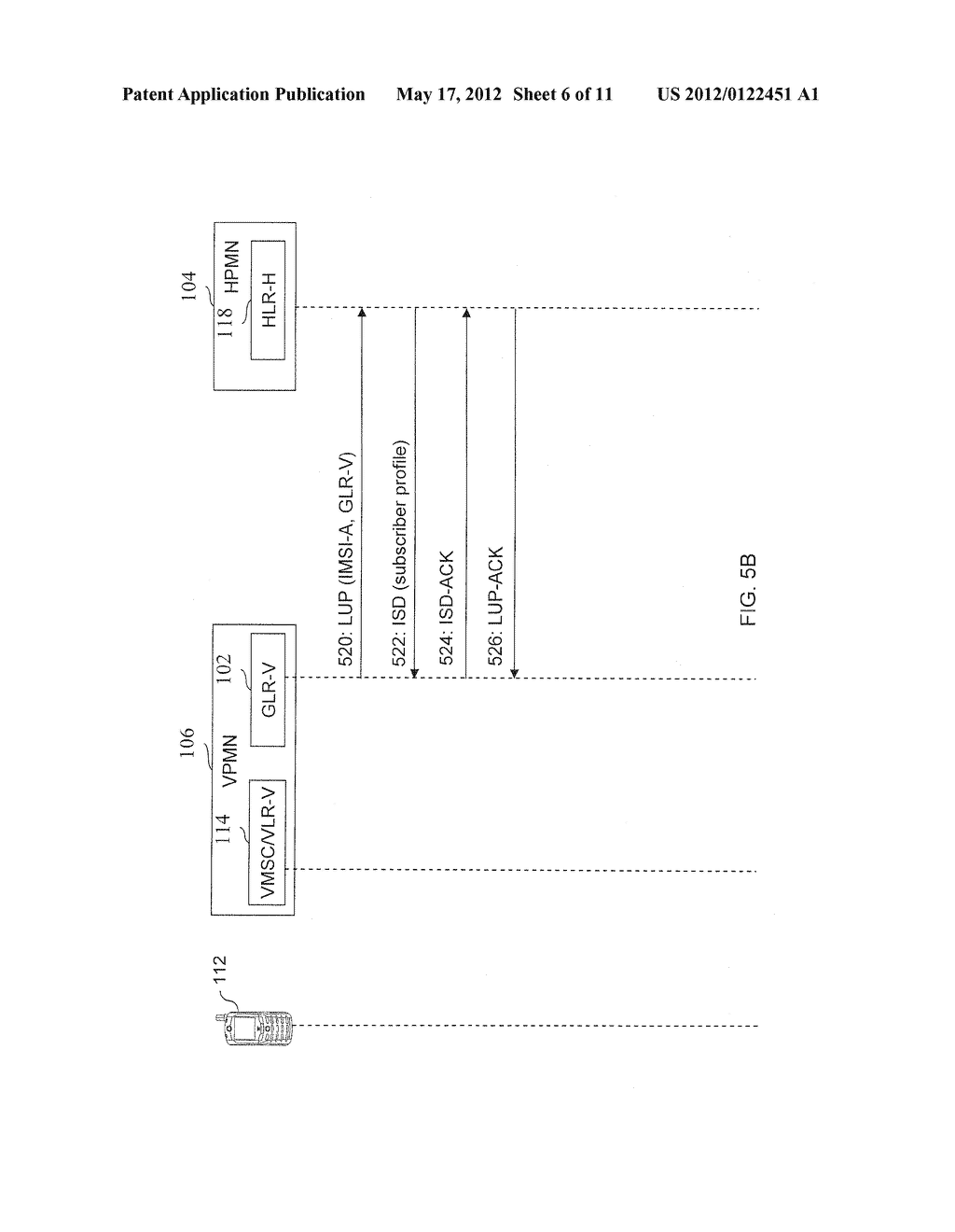 METHOD AND SYSTEM FOR PROVIDING ROAMING SERVICES TO INBOUND ROAMERS USING     VISITED NETWORK GATEWAY LOCATION REGISTER - diagram, schematic, and image 07