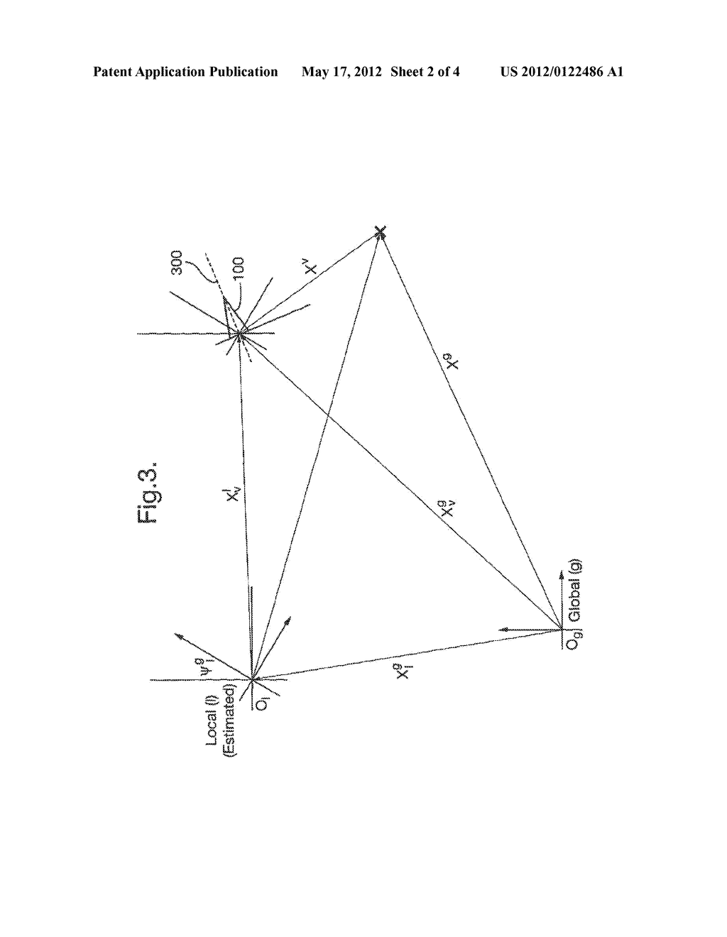 ESTIMATING POSITIONS OF A DEVICE AND AT LEAST ONE TARGET IN AN ENVIRONMENT - diagram, schematic, and image 03