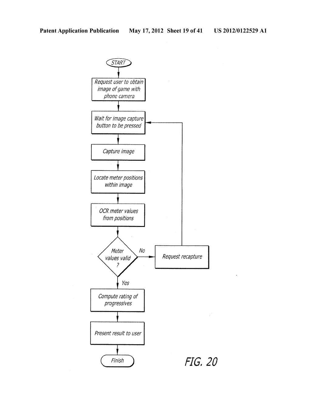 SYSTEM AND METHOD FOR AUGMENTED GAMING VENUE USING A MOBILE DEVICE - diagram, schematic, and image 20
