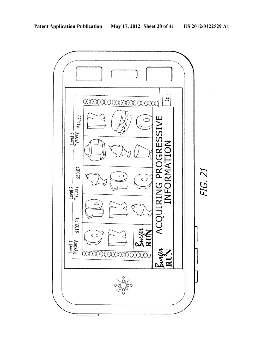 SYSTEM AND METHOD FOR AUGMENTED GAMING VENUE USING A MOBILE DEVICE - diagram, schematic, and image 21