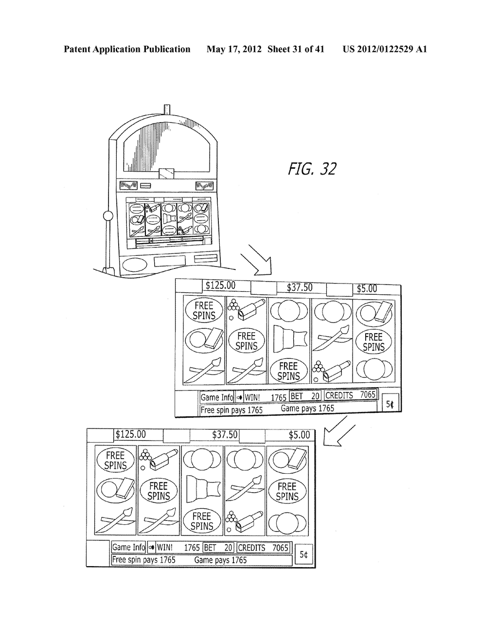 SYSTEM AND METHOD FOR AUGMENTED GAMING VENUE USING A MOBILE DEVICE - diagram, schematic, and image 32