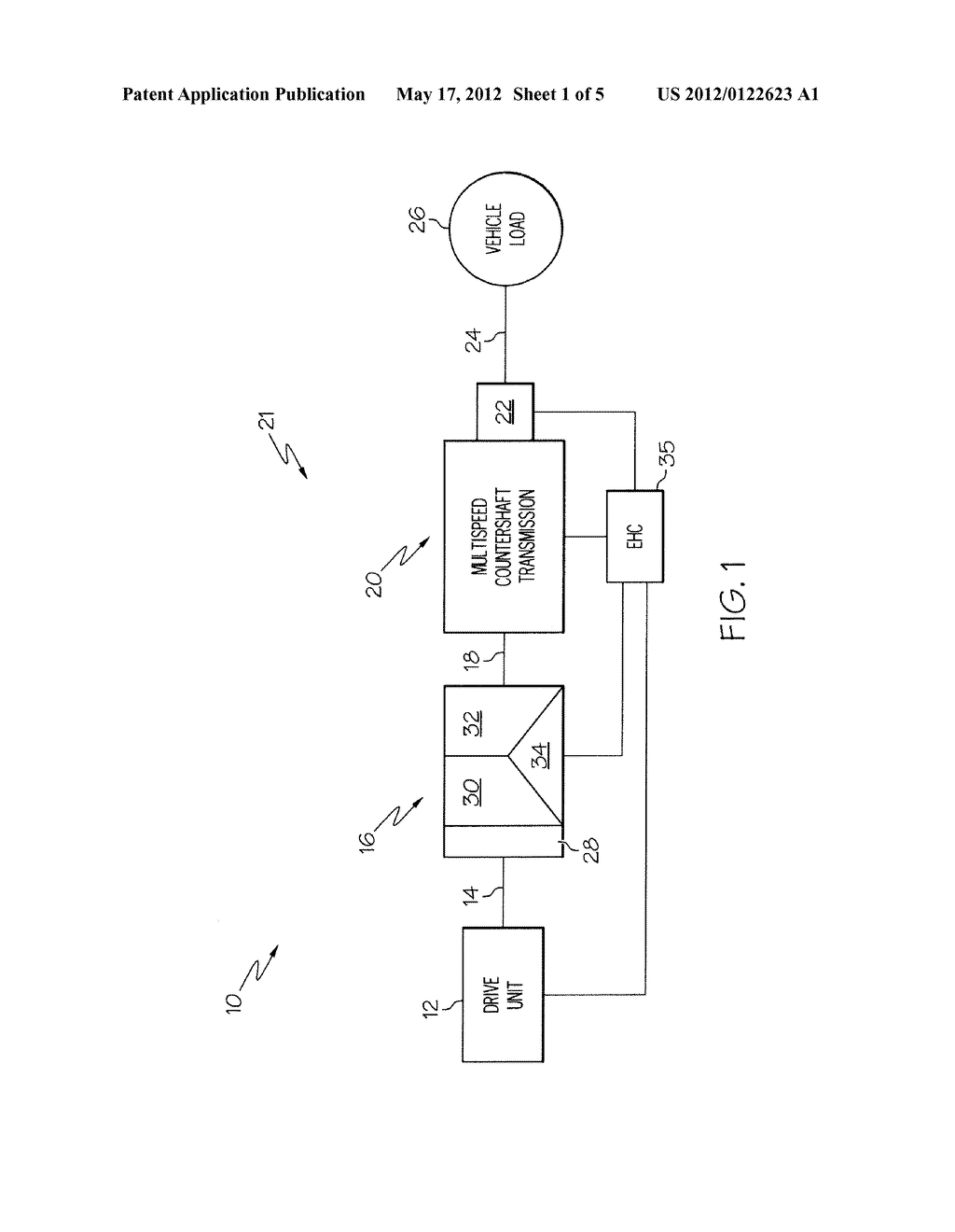 GEAR ASSEMBLY FOR MULTI-SPEED COUNTERSHAFT TRANSMISSION - diagram, schematic, and image 02