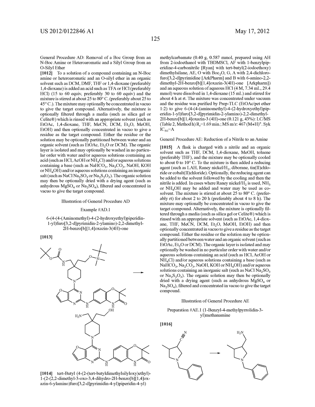 FURO[3,2-d]PYRIMIDINE COMPOUNDS - diagram, schematic, and image 126