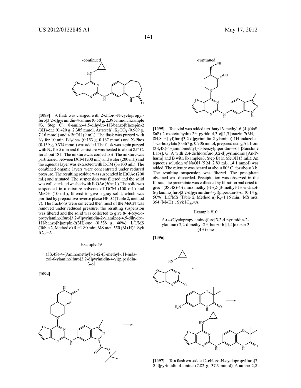 FURO[3,2-d]PYRIMIDINE COMPOUNDS - diagram, schematic, and image 142