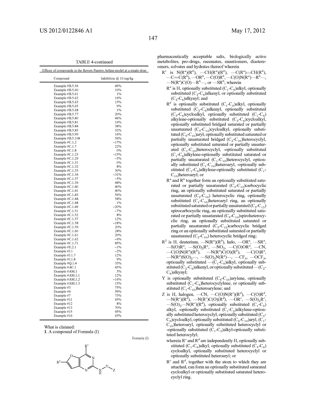 FURO[3,2-d]PYRIMIDINE COMPOUNDS - diagram, schematic, and image 148