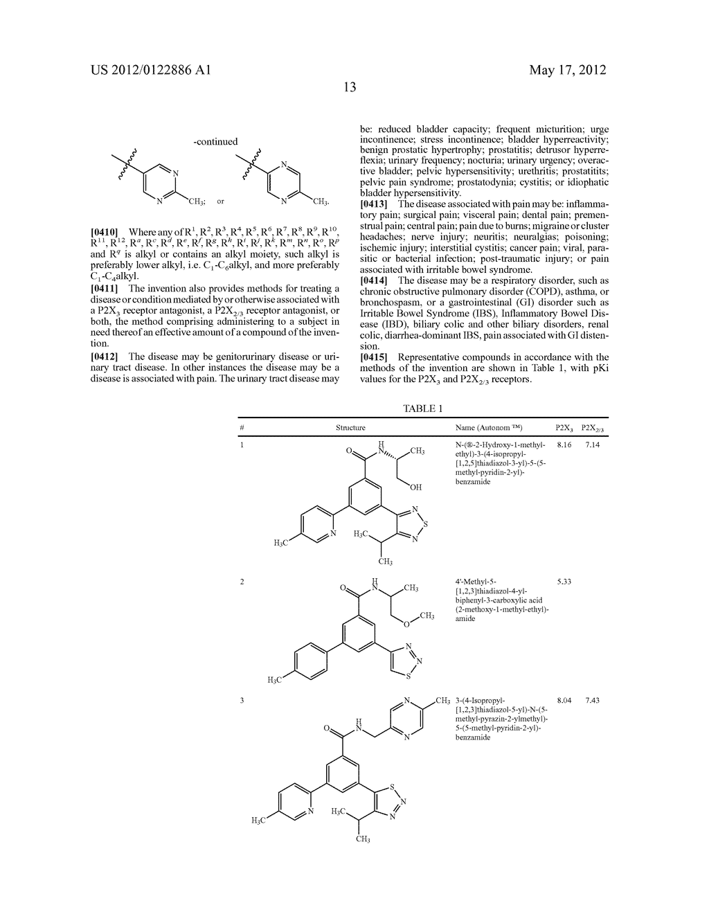 THIADIAZOLE-SUBSTITUTED ARYLAMIDES AS P2X3 AND P2X2/3 ANTAGONISTS - diagram, schematic, and image 14