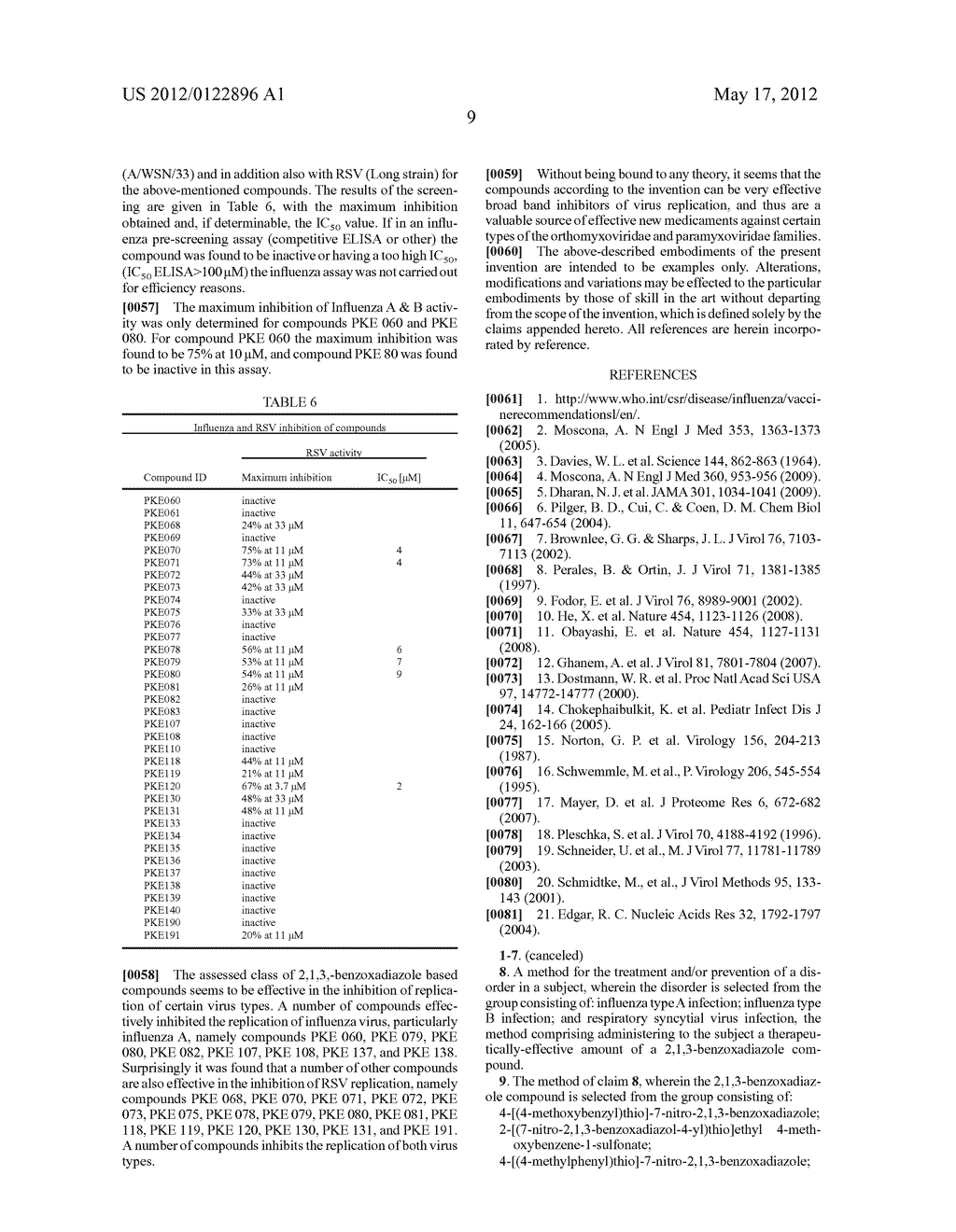 2,1,3-BENZOXADIAZOL DERIVATIVES FOR THE INHIBITION OF INFLUENZA A AND B     VIRUS AND RESPIRATORY SYNCYTIAL VIRUS REPLICATION - diagram, schematic, and image 22