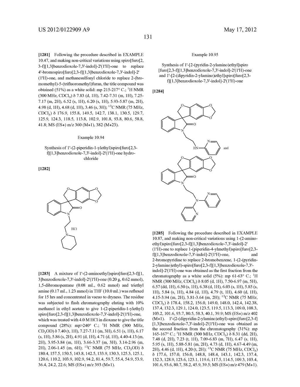 SPIRO-OXINDOLE COMPOUNDS AND THEIR USES AS THERAPEUTIC AGENTS - diagram, schematic, and image 132
