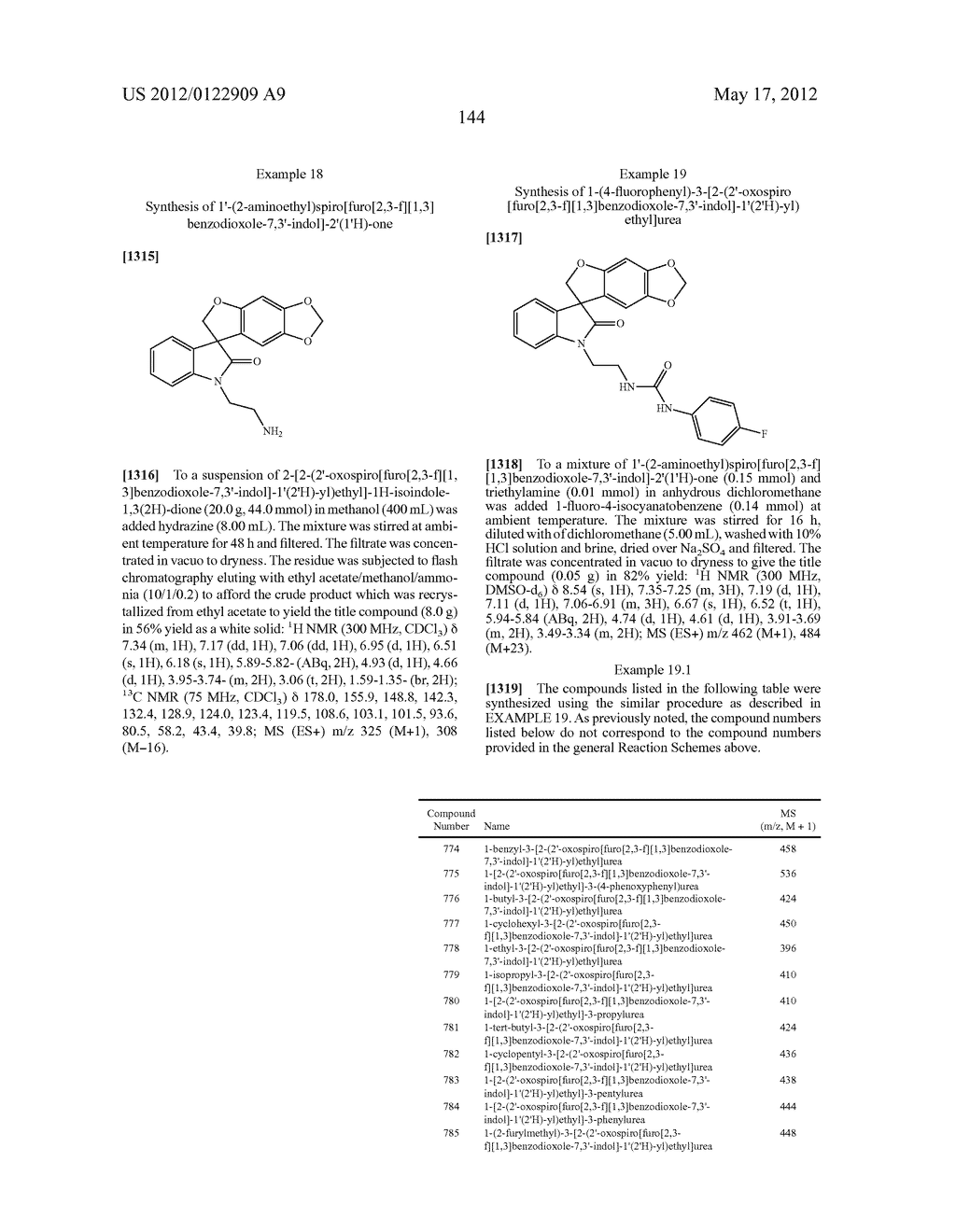 SPIRO-OXINDOLE COMPOUNDS AND THEIR USES AS THERAPEUTIC AGENTS - diagram, schematic, and image 145