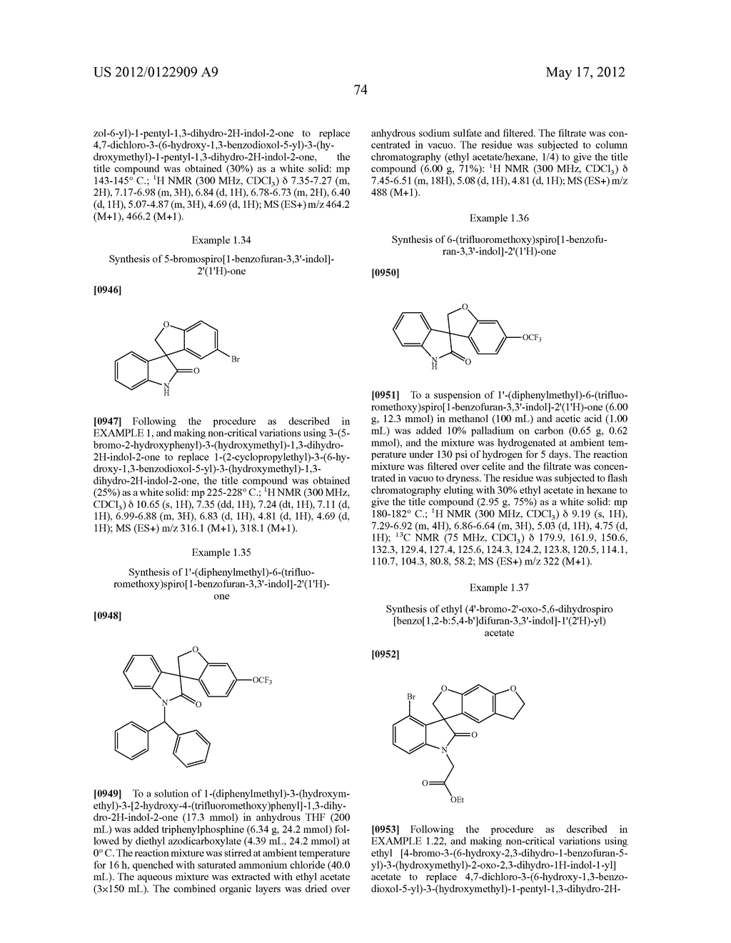 SPIRO-OXINDOLE COMPOUNDS AND THEIR USES AS THERAPEUTIC AGENTS - diagram, schematic, and image 75