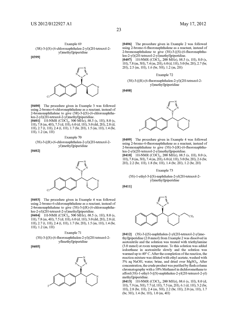 3 OR 4-SUBSTITUTED PIPERIDINE COMPOUNDS - diagram, schematic, and image 24