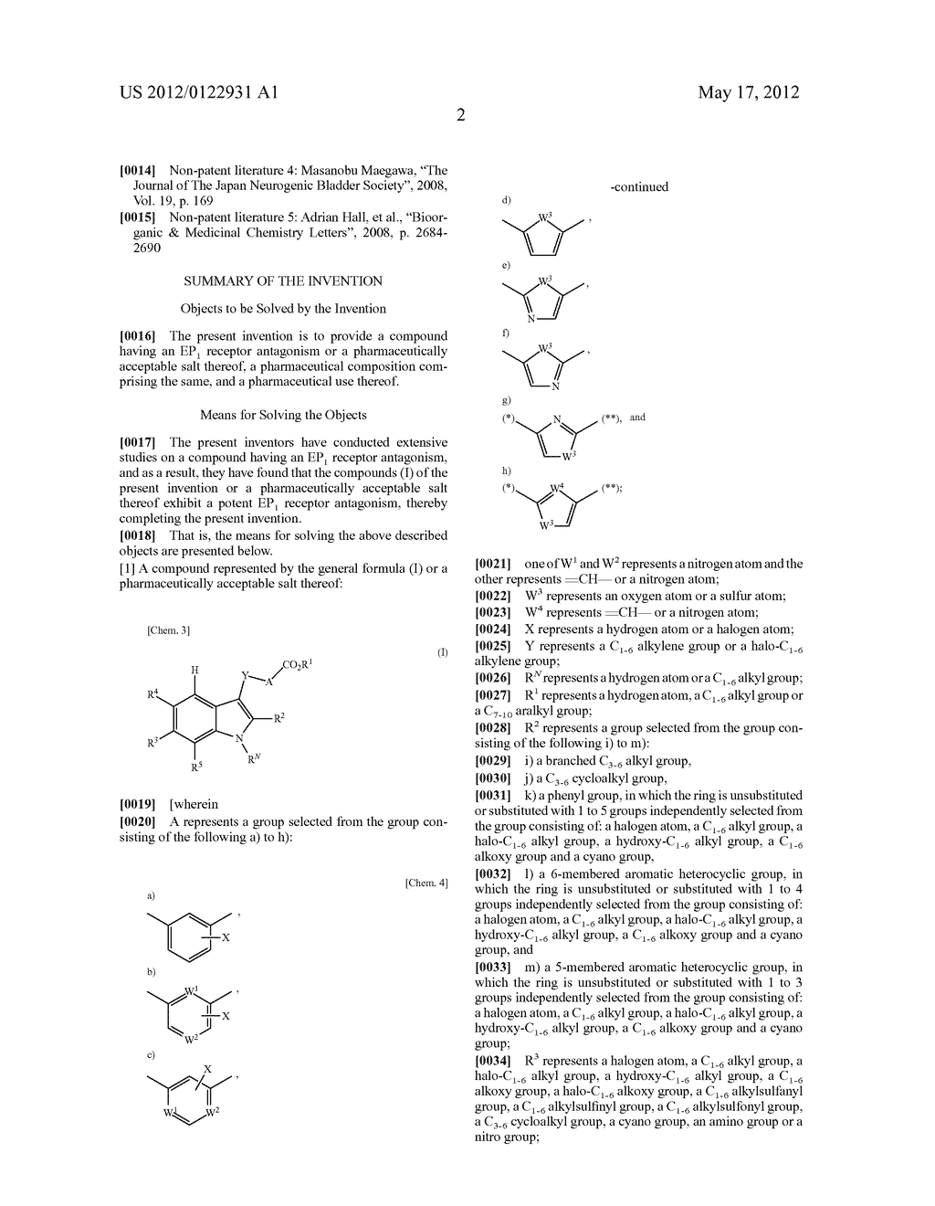 INDOLE DERIVATIVE OR PHARMACEUTICALLY ACCEPTABLE SALT THEREOF - diagram, schematic, and image 03