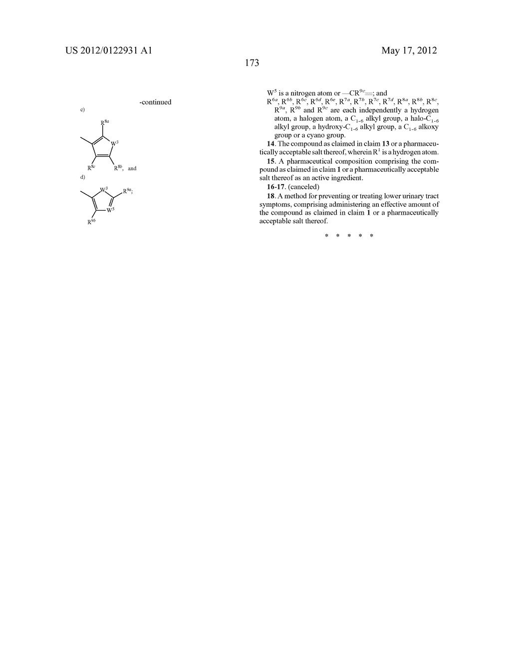 INDOLE DERIVATIVE OR PHARMACEUTICALLY ACCEPTABLE SALT THEREOF - diagram, schematic, and image 174