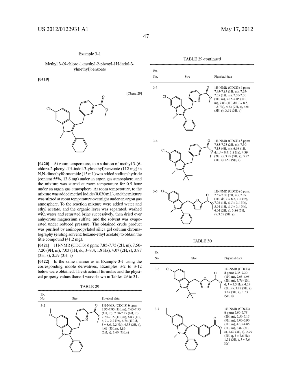 INDOLE DERIVATIVE OR PHARMACEUTICALLY ACCEPTABLE SALT THEREOF - diagram, schematic, and image 48