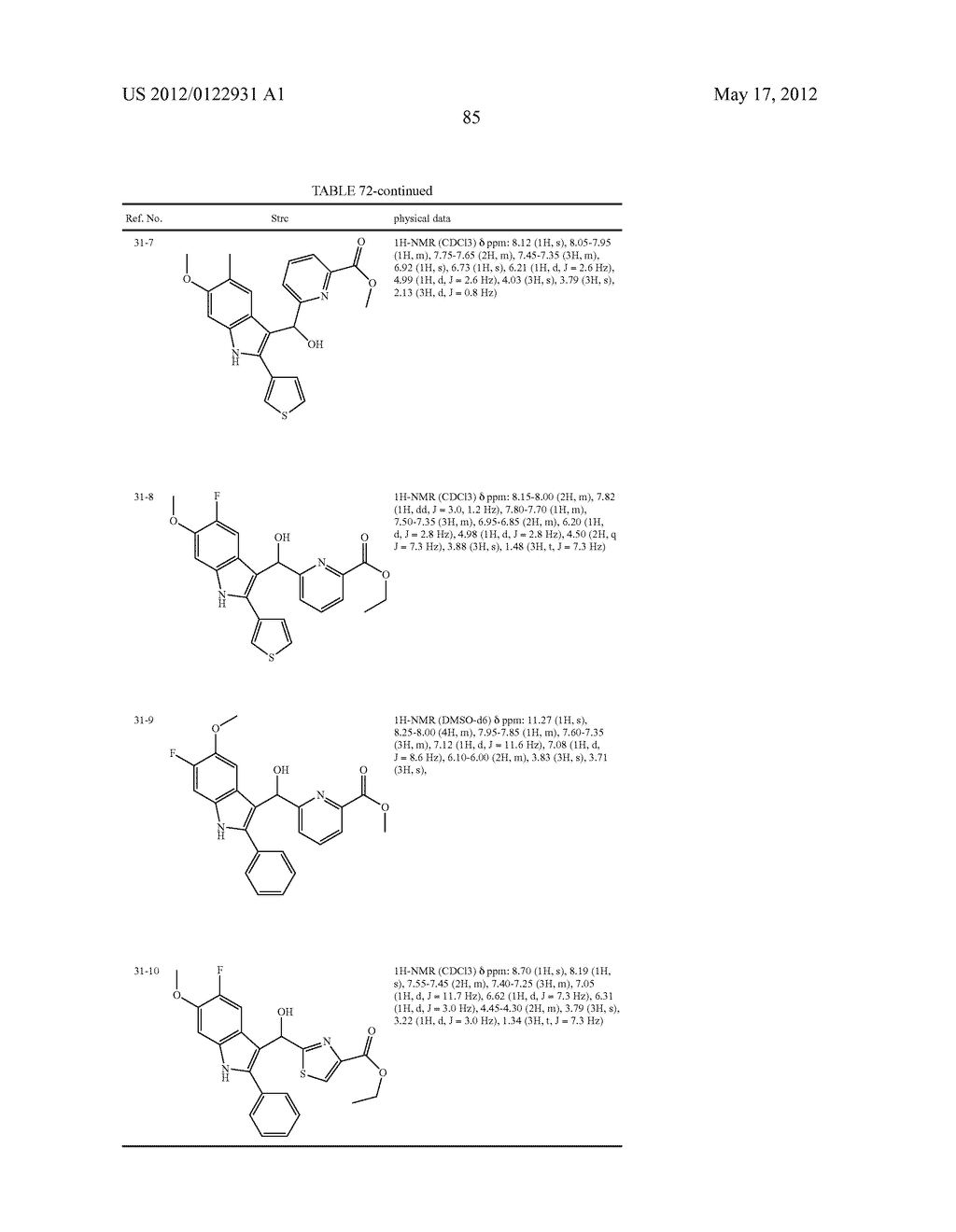 INDOLE DERIVATIVE OR PHARMACEUTICALLY ACCEPTABLE SALT THEREOF - diagram, schematic, and image 86