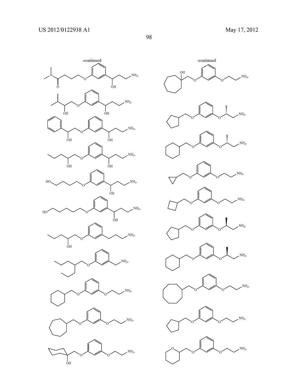 Alkoxy Compounds for Disease Treatment - diagram, schematic, and image 110