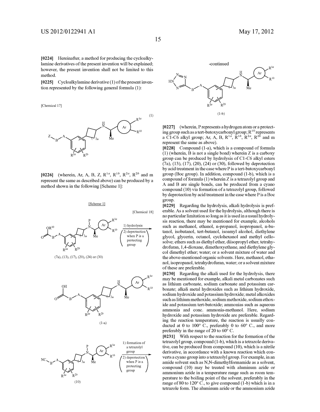 CYCLOALKYLAMINE DERIVATIVES - diagram, schematic, and image 18