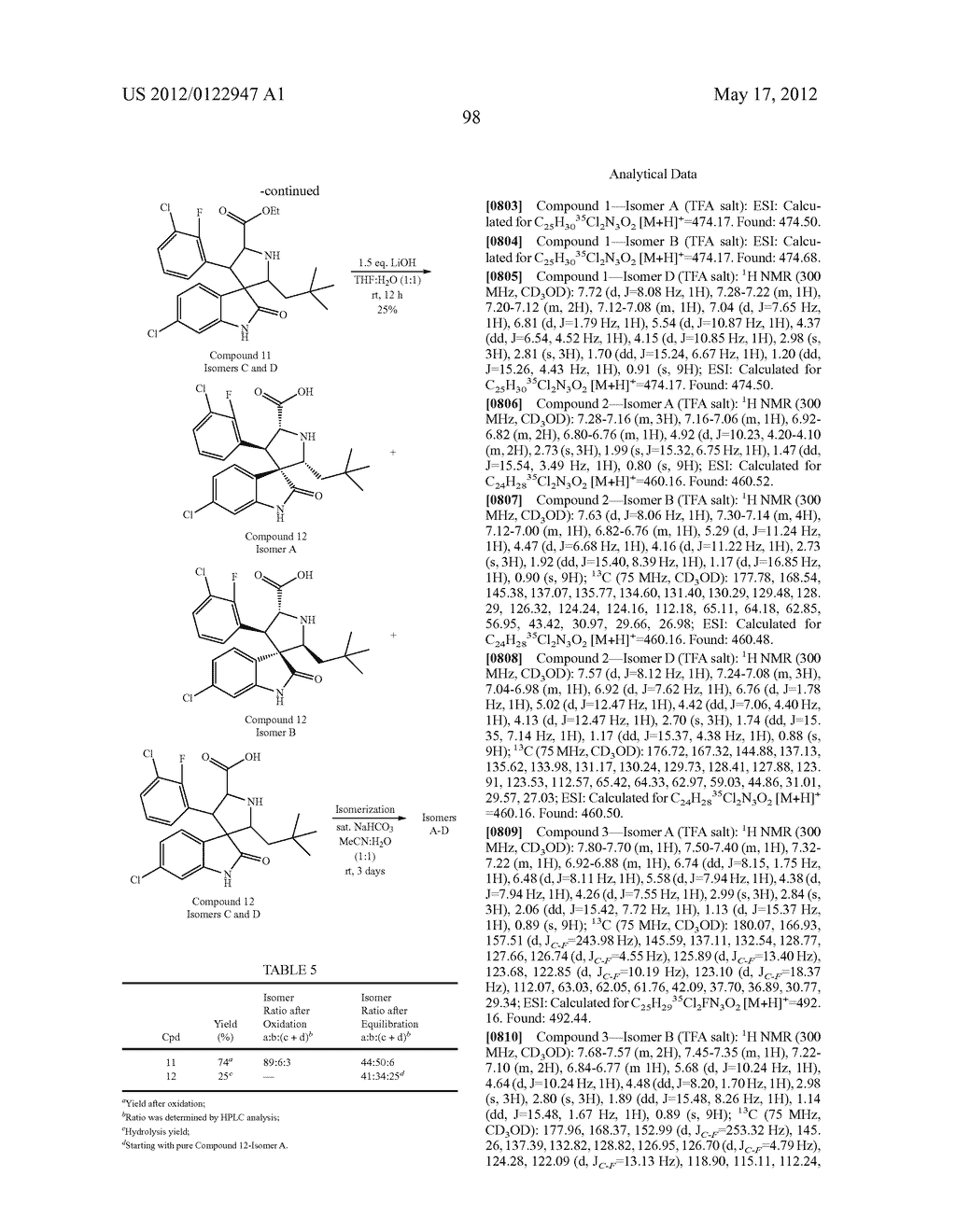 SPIRO-OXINDOLE MDM2 ANTAGONISTS - diagram, schematic, and image 141