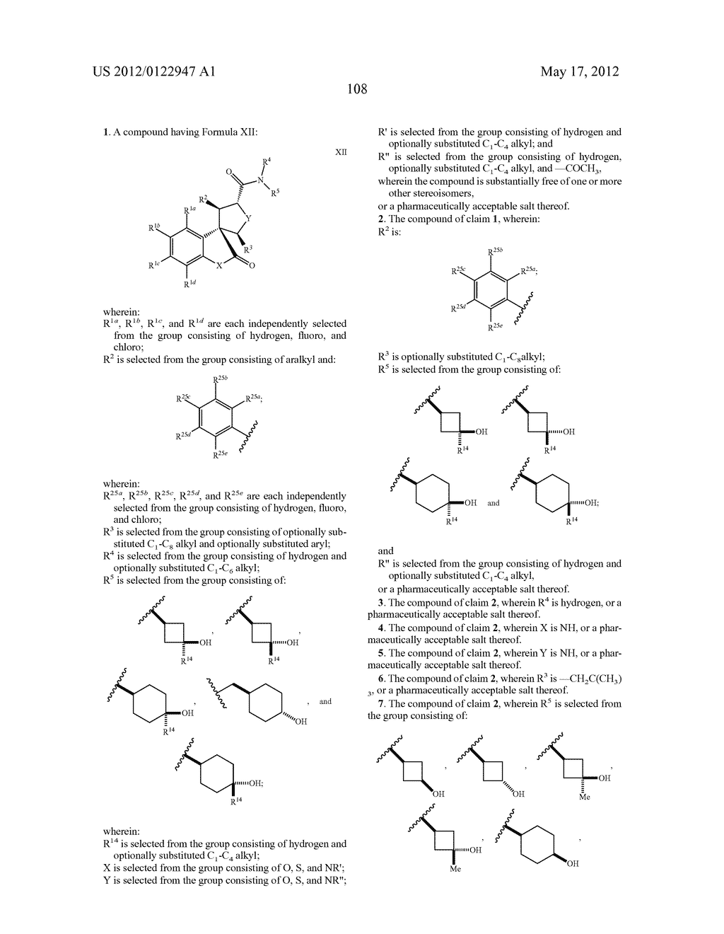 SPIRO-OXINDOLE MDM2 ANTAGONISTS - diagram, schematic, and image 151