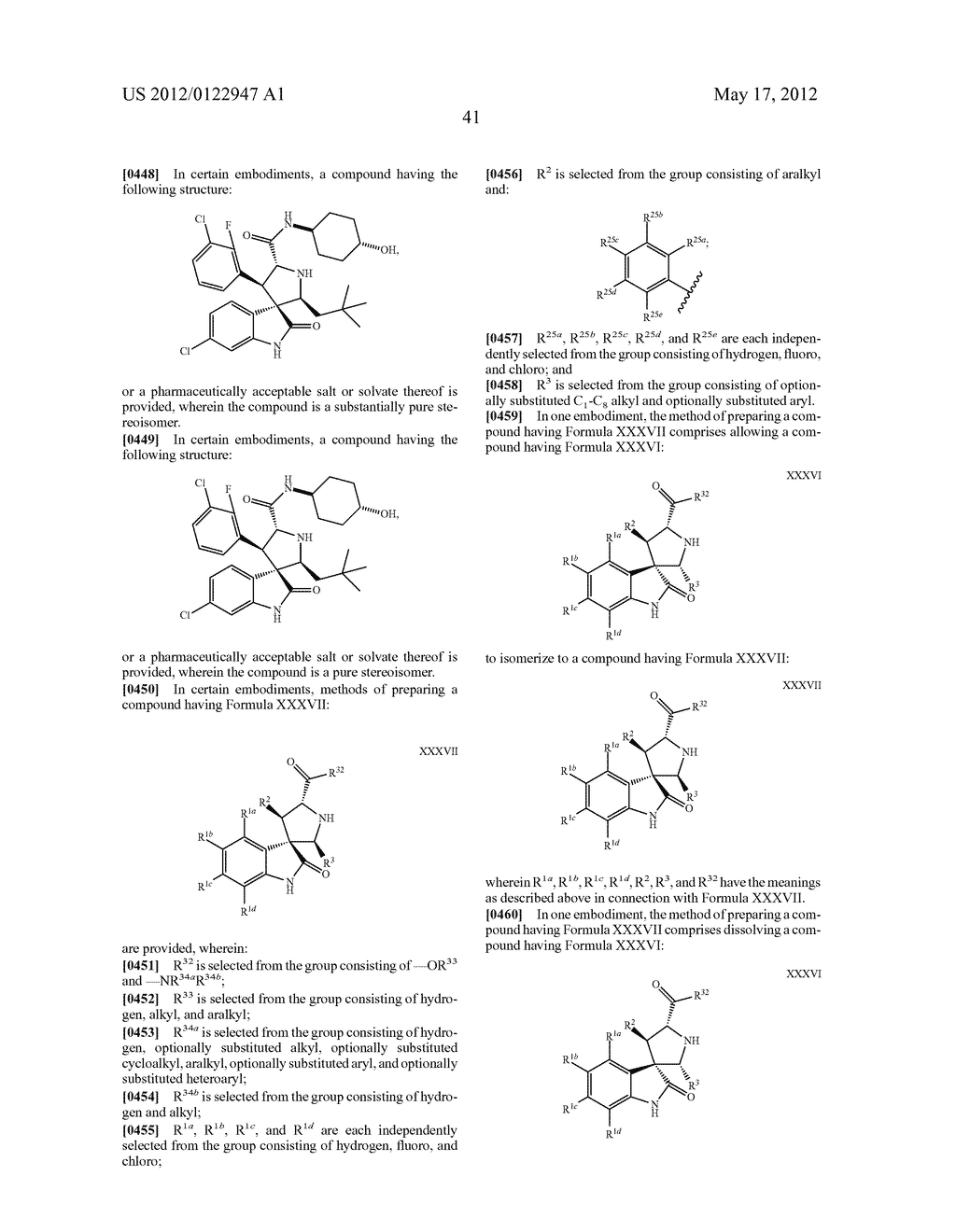 SPIRO-OXINDOLE MDM2 ANTAGONISTS - diagram, schematic, and image 84