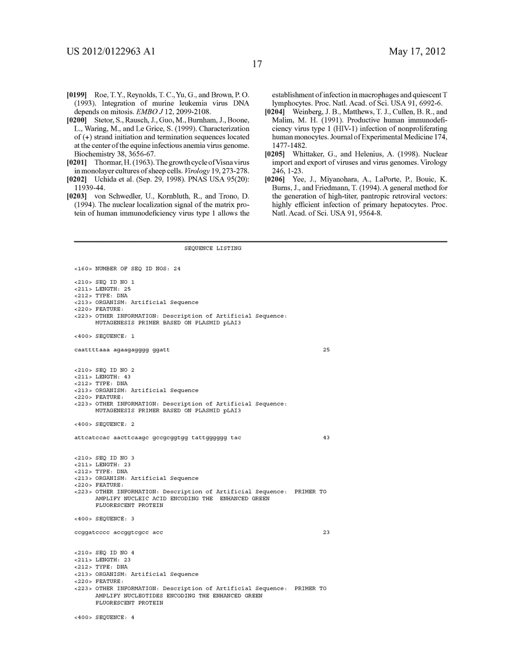 LENTIVIRAL TRIPLEX DNA, AND VECTORS AND RECOMBINANT CELLS CONTAINING     LENTIVIRAL TRIPLEX DNA - diagram, schematic, and image 34