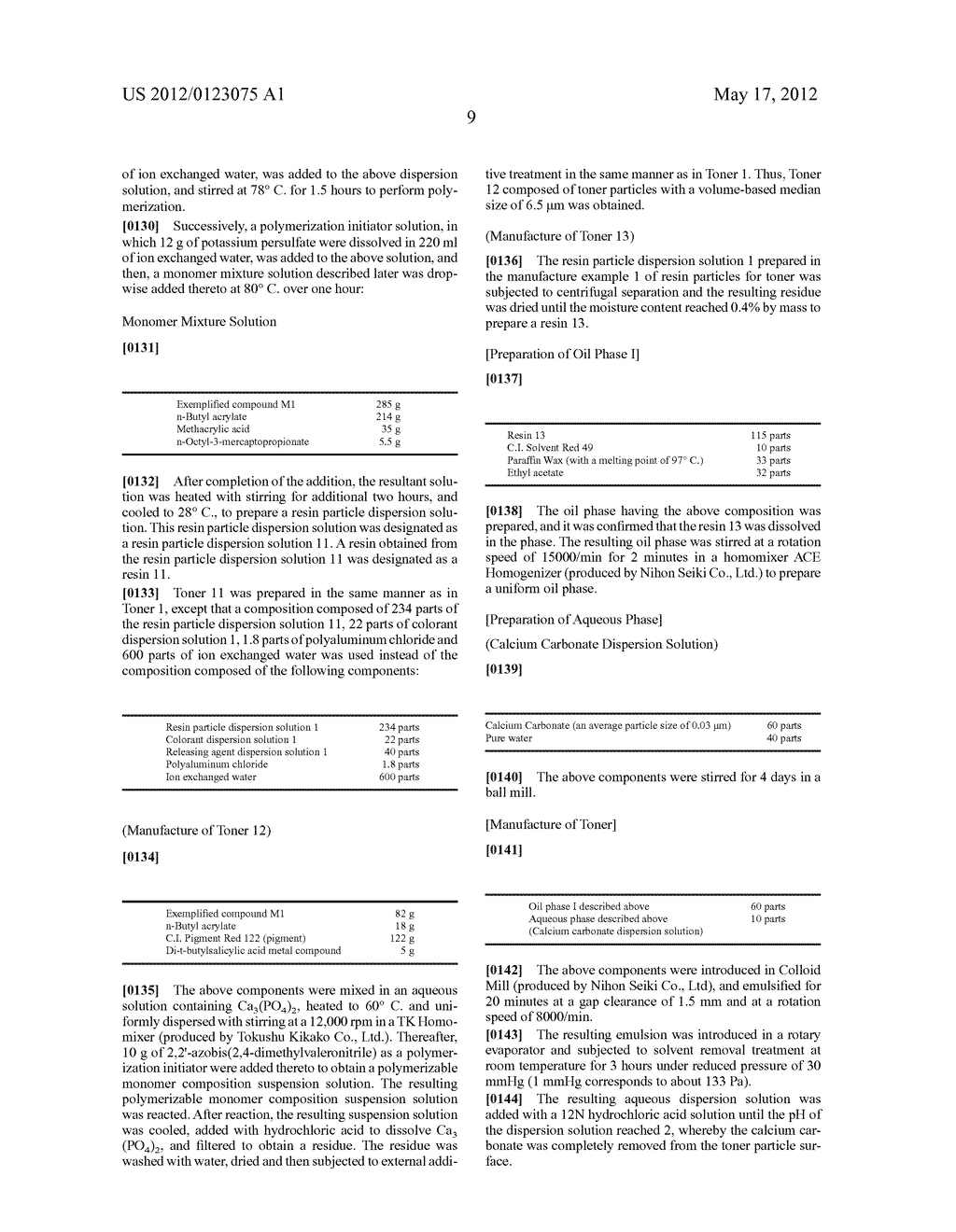 TONER FOR DEVELOPING ELECTROSTATIC IMAGE AND MANUFACTURING METHOD OF TONER     FOR DEVELOPING ELECTROSTATIC IMAGE - diagram, schematic, and image 10