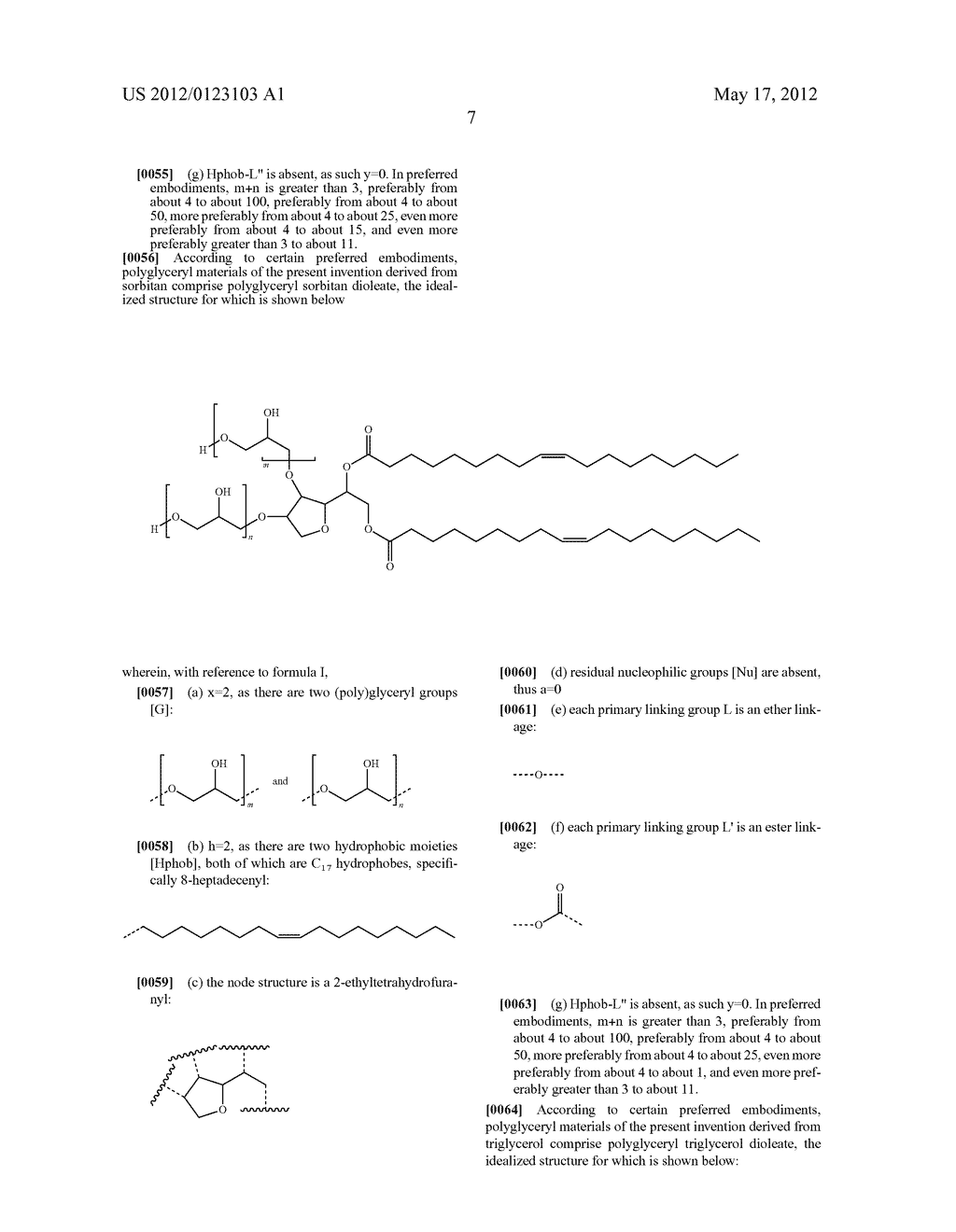 POLYGLYCERYL COMPOUNDS AND COMPOSITIONS - diagram, schematic, and image 12