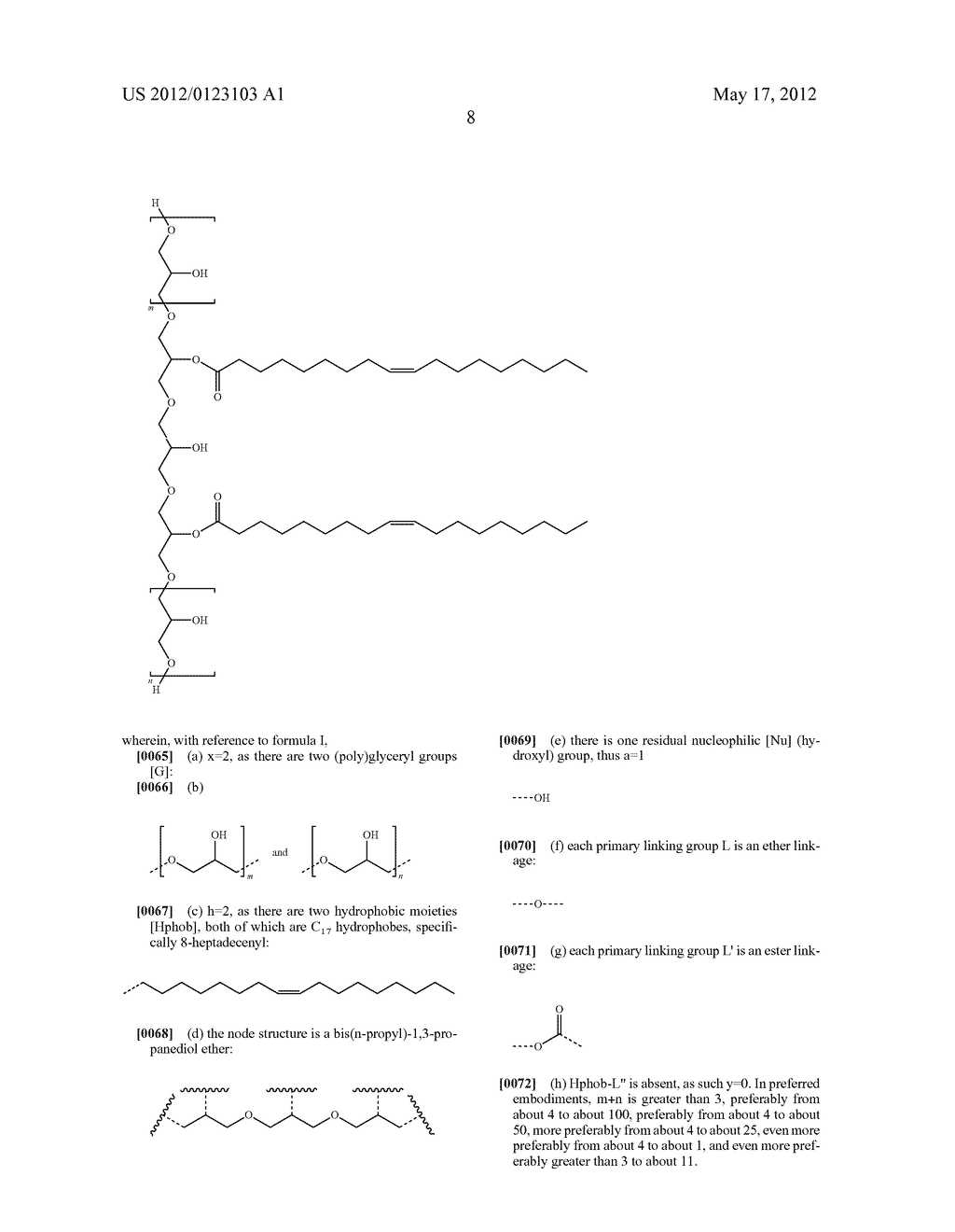 POLYGLYCERYL COMPOUNDS AND COMPOSITIONS - diagram, schematic, and image 13