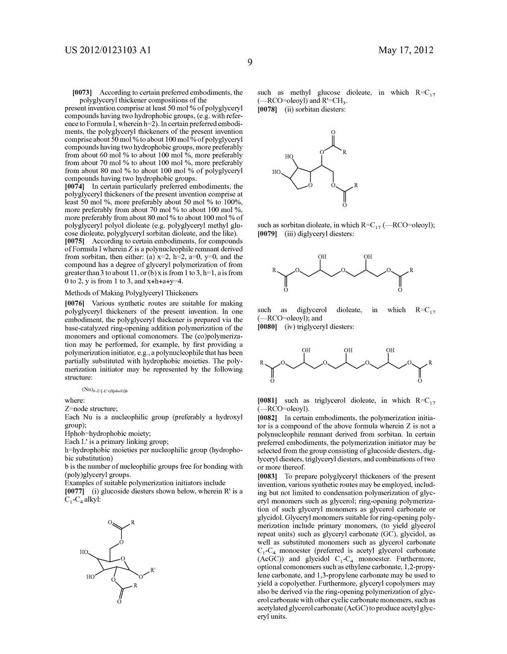 POLYGLYCERYL COMPOUNDS AND COMPOSITIONS - diagram, schematic, and image 14