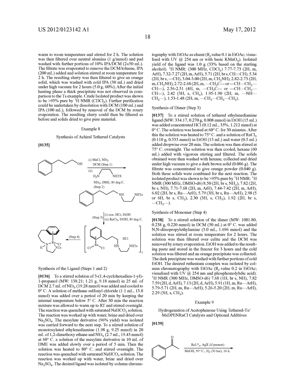 PROCESS FOR HYDROGENATING KETONES IN THE PRESENCE OF RU(II) CATALYSTS - diagram, schematic, and image 19