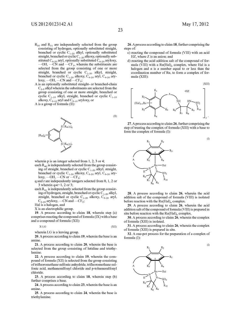 PROCESS FOR HYDROGENATING KETONES IN THE PRESENCE OF RU(II) CATALYSTS - diagram, schematic, and image 24