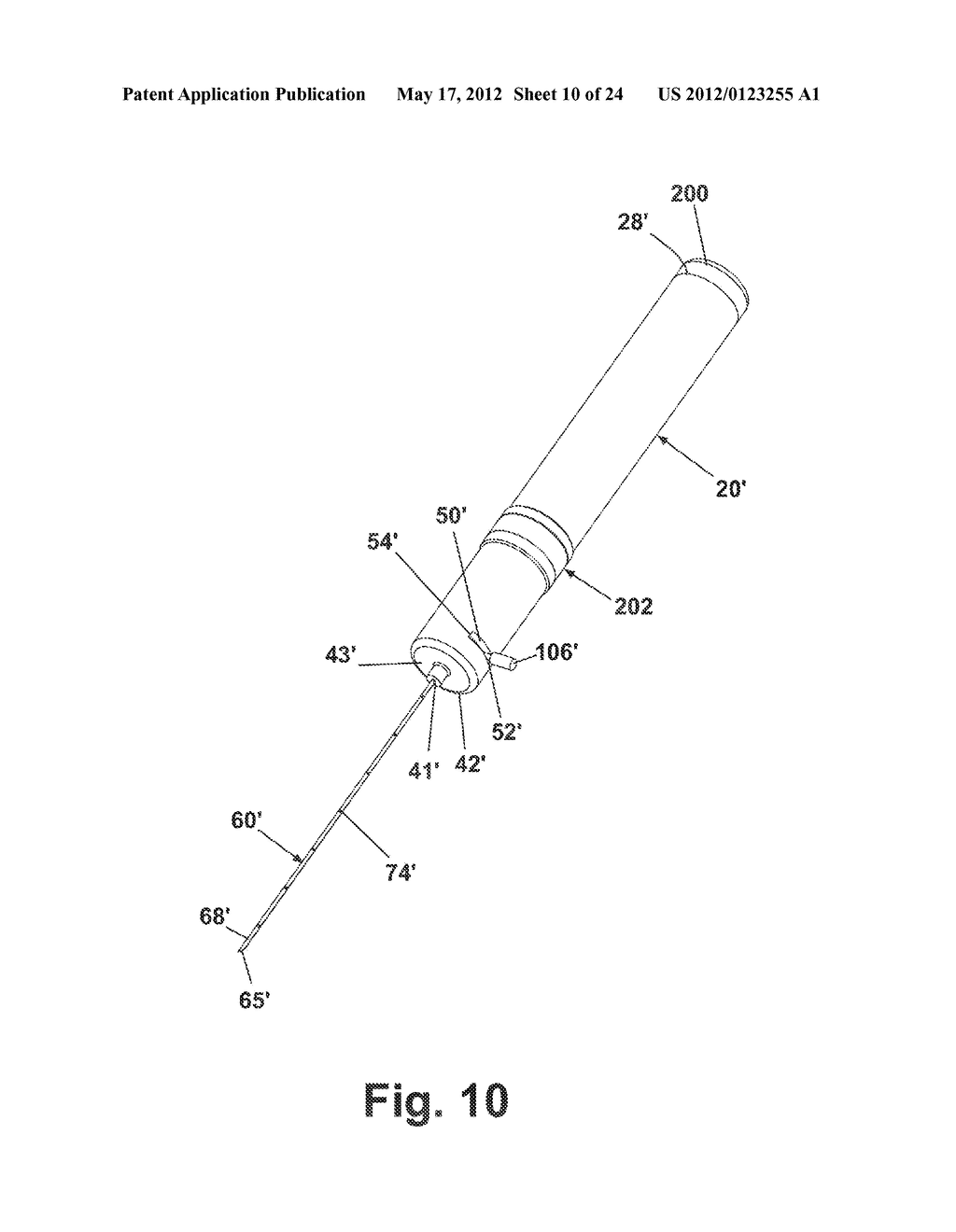 APPARATUS FOR IMPLANTING A PRELOADED LOCALIZATION WIRE - diagram, schematic, and image 11