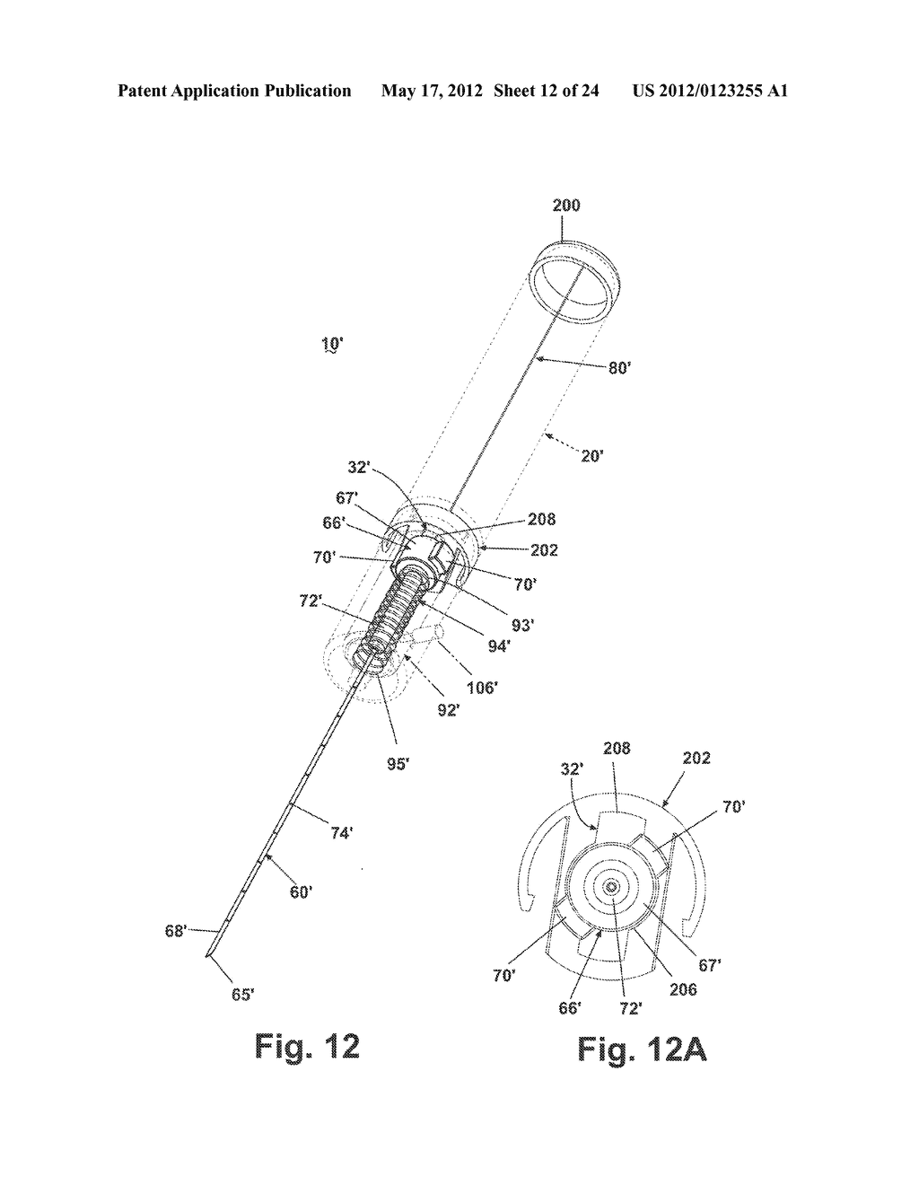 APPARATUS FOR IMPLANTING A PRELOADED LOCALIZATION WIRE - diagram, schematic, and image 13