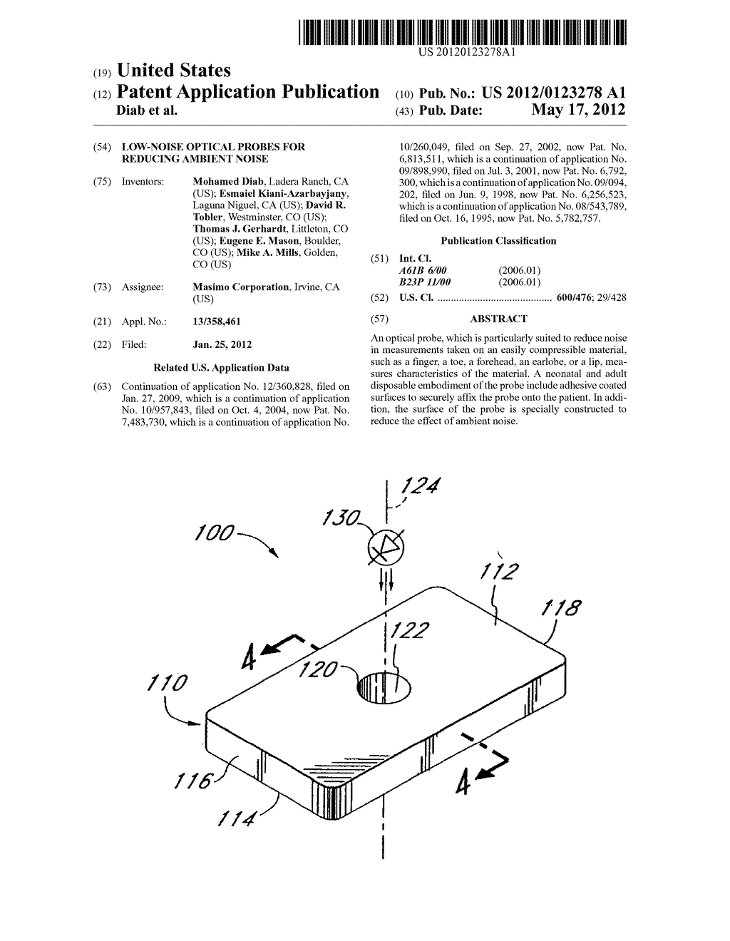 LOW-NOISE OPTICAL PROBES FOR REDUCING AMBIENT NOISE - diagram, schematic, and image 01