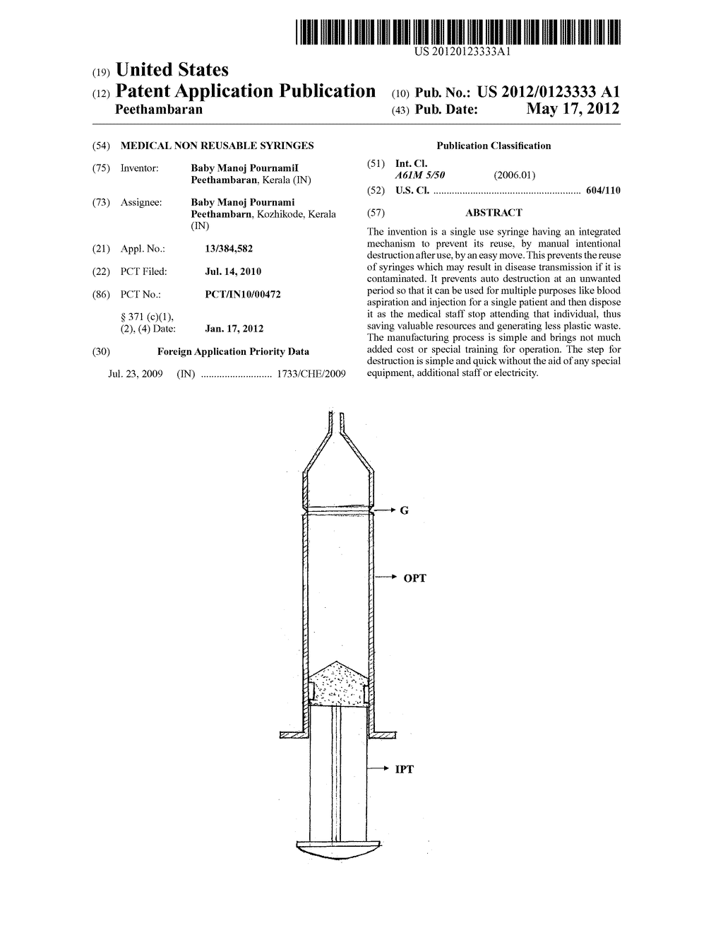 MEDICAL NON REUSABLE SYRINGES - diagram, schematic, and image 01