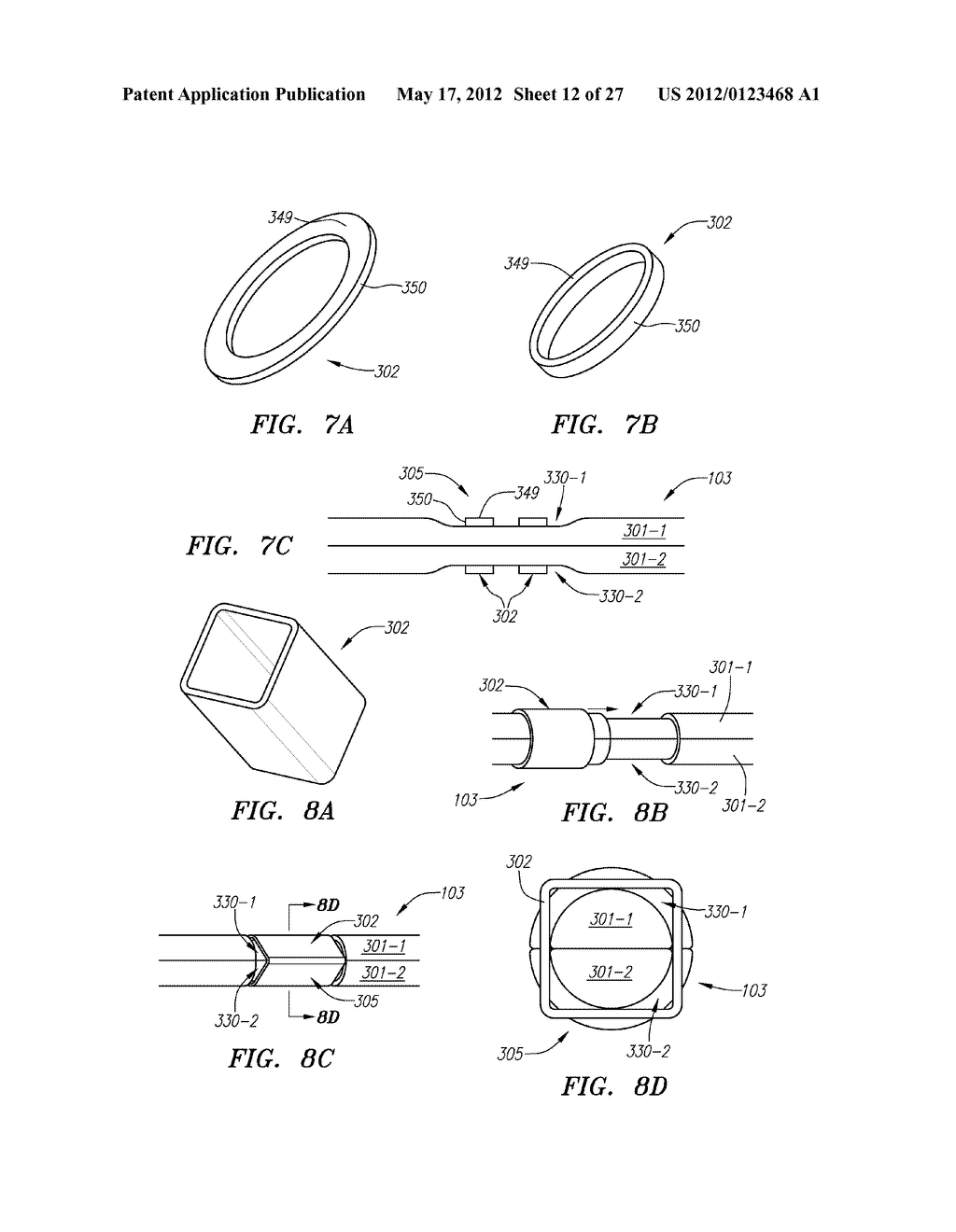 Wire-Like and Other Devices for Treating Septal Defects and Systems and     Methods for Delivering the Same - diagram, schematic, and image 13